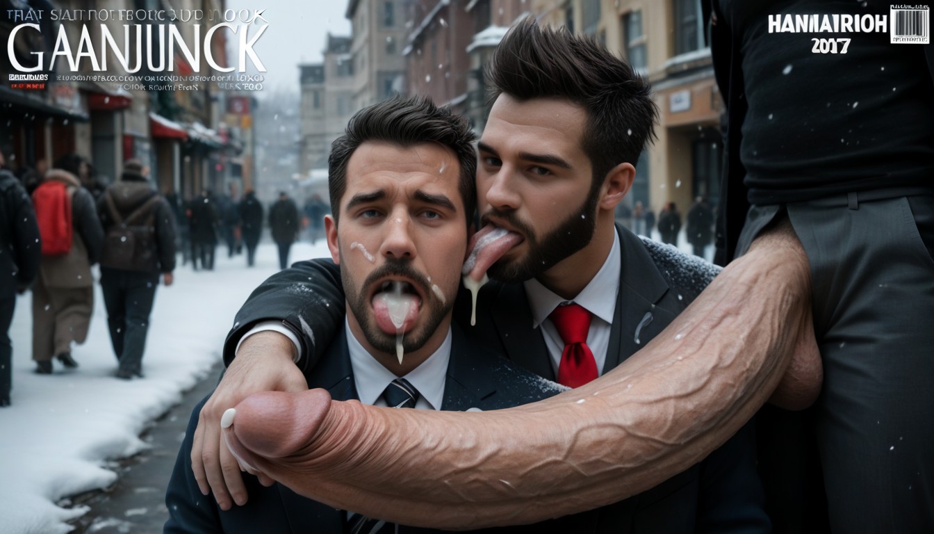In Public, Absurdly Surreal Oversized Hyper Cock Much Bigger Than Body, Spiky Hair Porno IA Gay