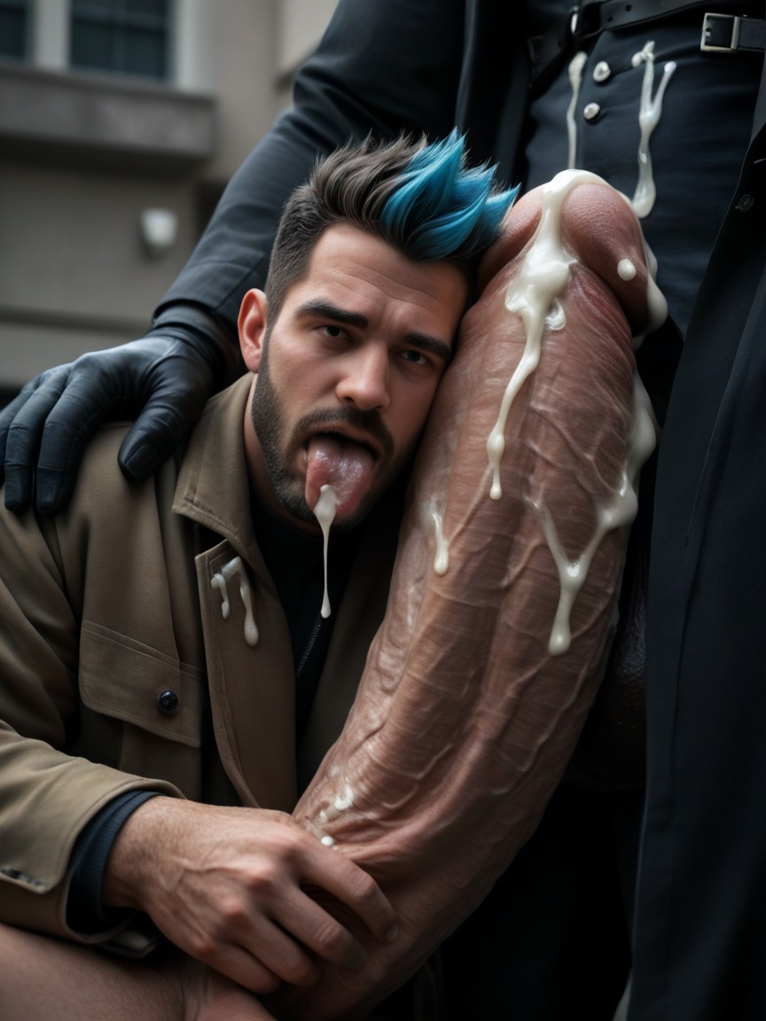 Cock Bigger Than Whole Body, Cum On Tongue, Selfsuck Porno IA Gay