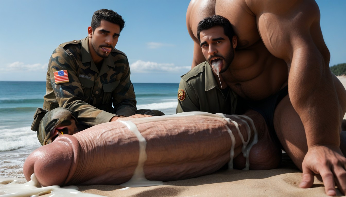 18+, Angular Features, Hugging Own Cock Porno IA Gay