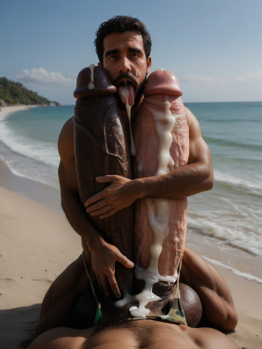 Correct Anatomy, Oversized Impossibly Surreal Uncut Hypercock Longer And Thicker Than Body, Cum On Tongue Porno IA Gay