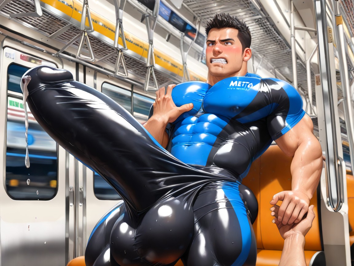 Bulge Thicker And Longer Than Leg, Form Fitting Clothing, Angular Features Porno IA Gay