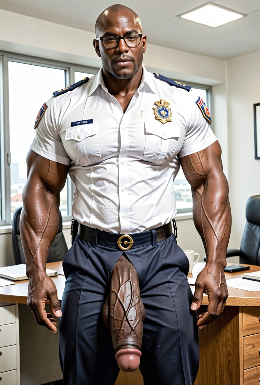 Buttoned Trousers, African, Muscles Porno IA Gay