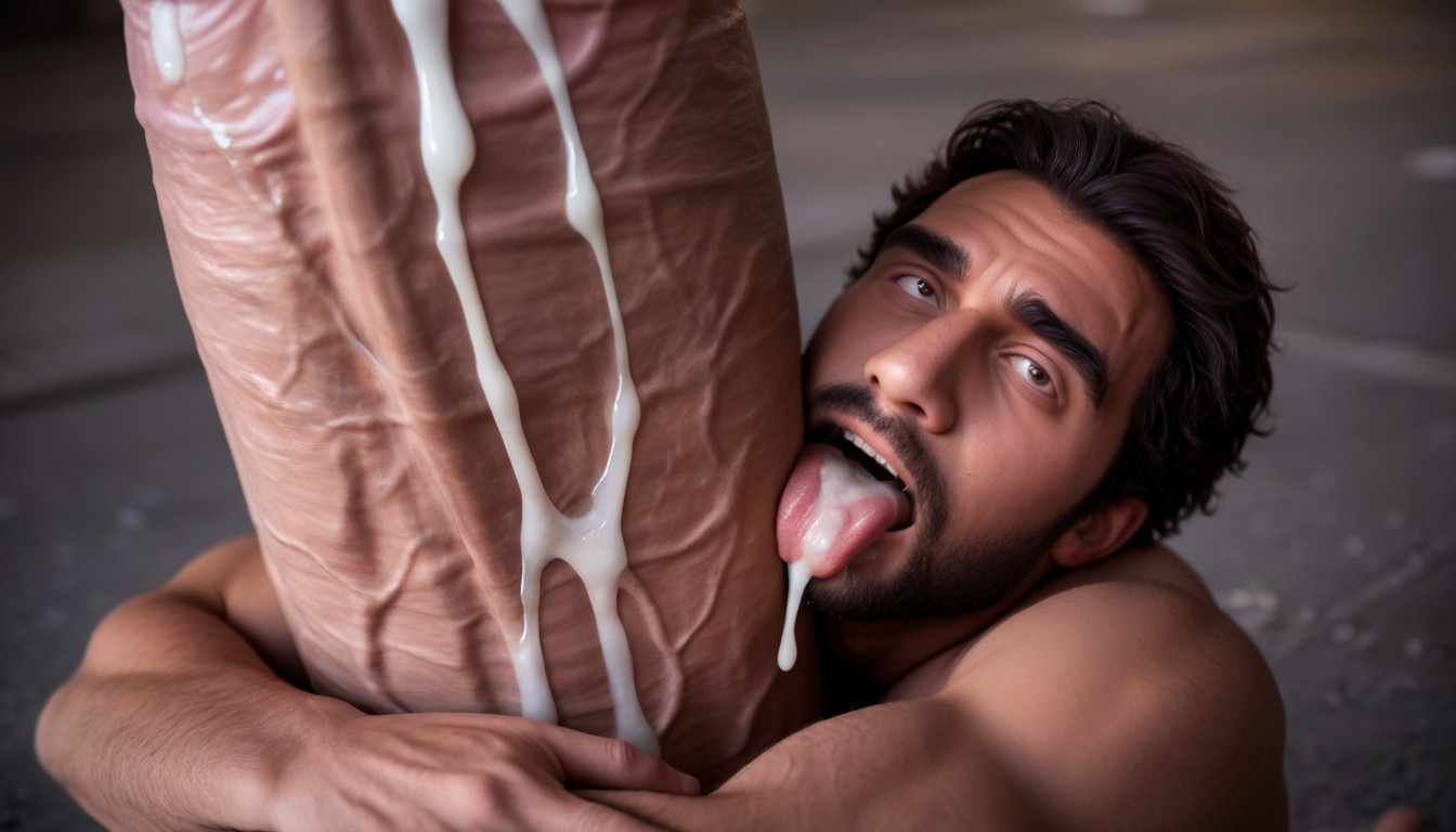 Absurdly Surreal Oversized Hyper Cock Much Bigger Than Body, Cock Focus, Exhibitionism Porno IA Gay