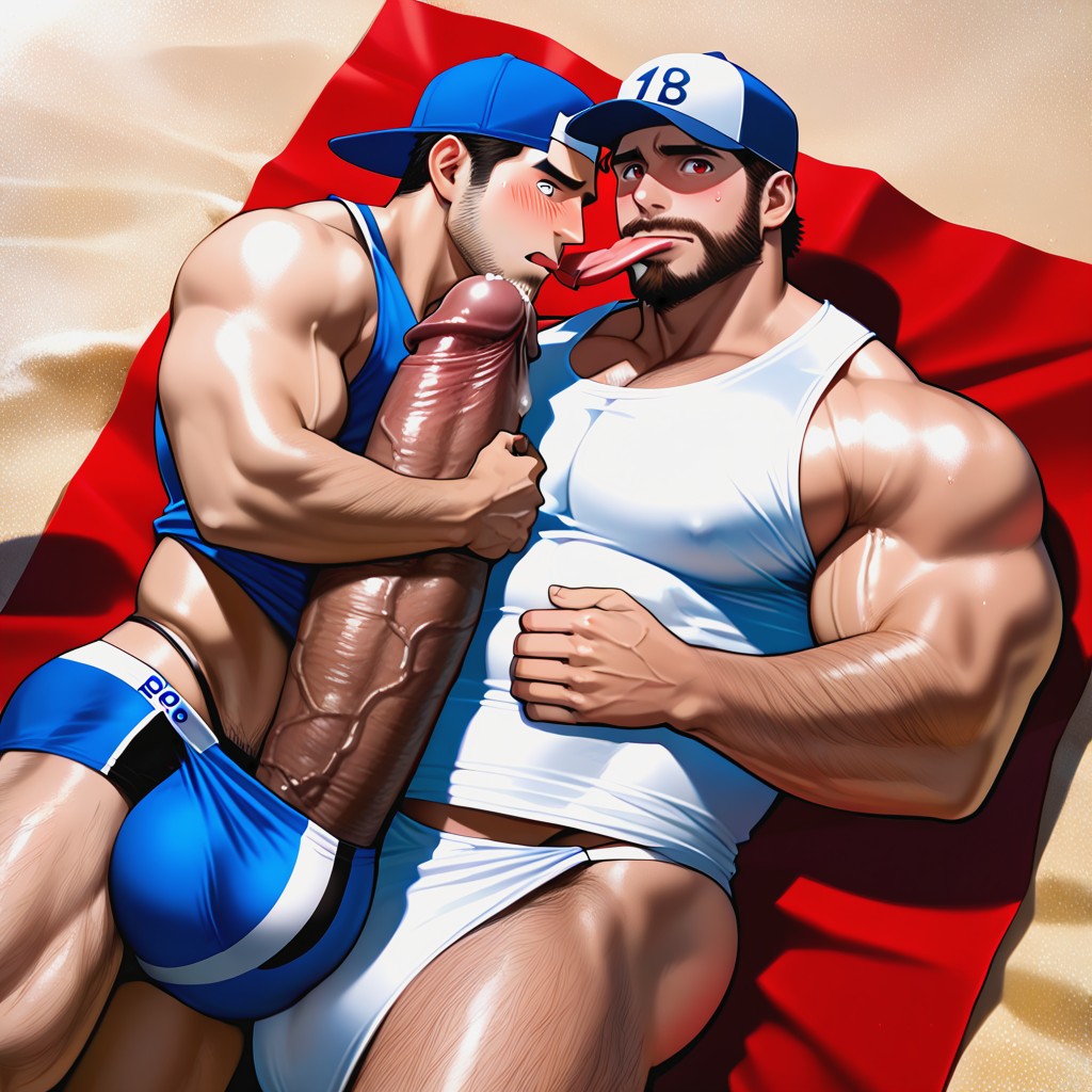 Male Face, Cock Focus, Les Yeux Rouges Porno IA Gay