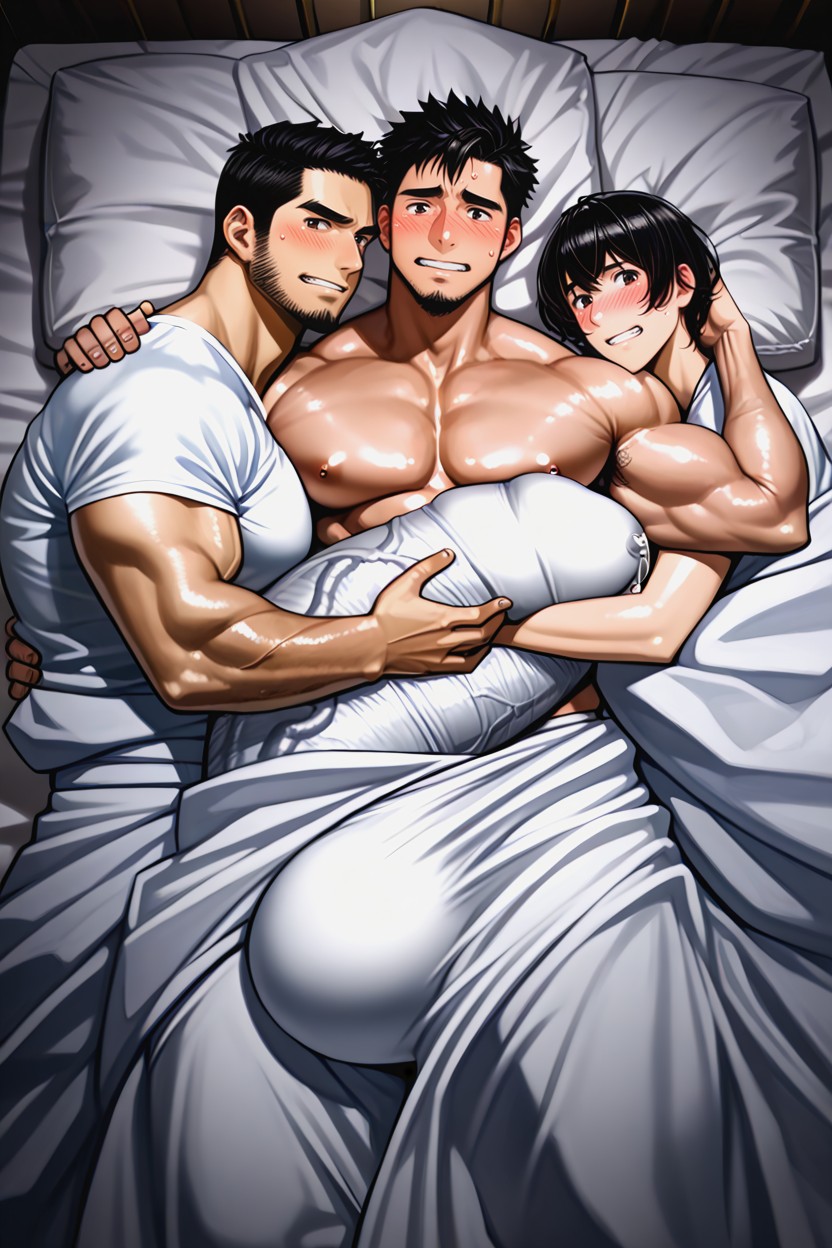 Hyper Muscle, Hugging Cock, Hugging Cock Porno IA Gay
