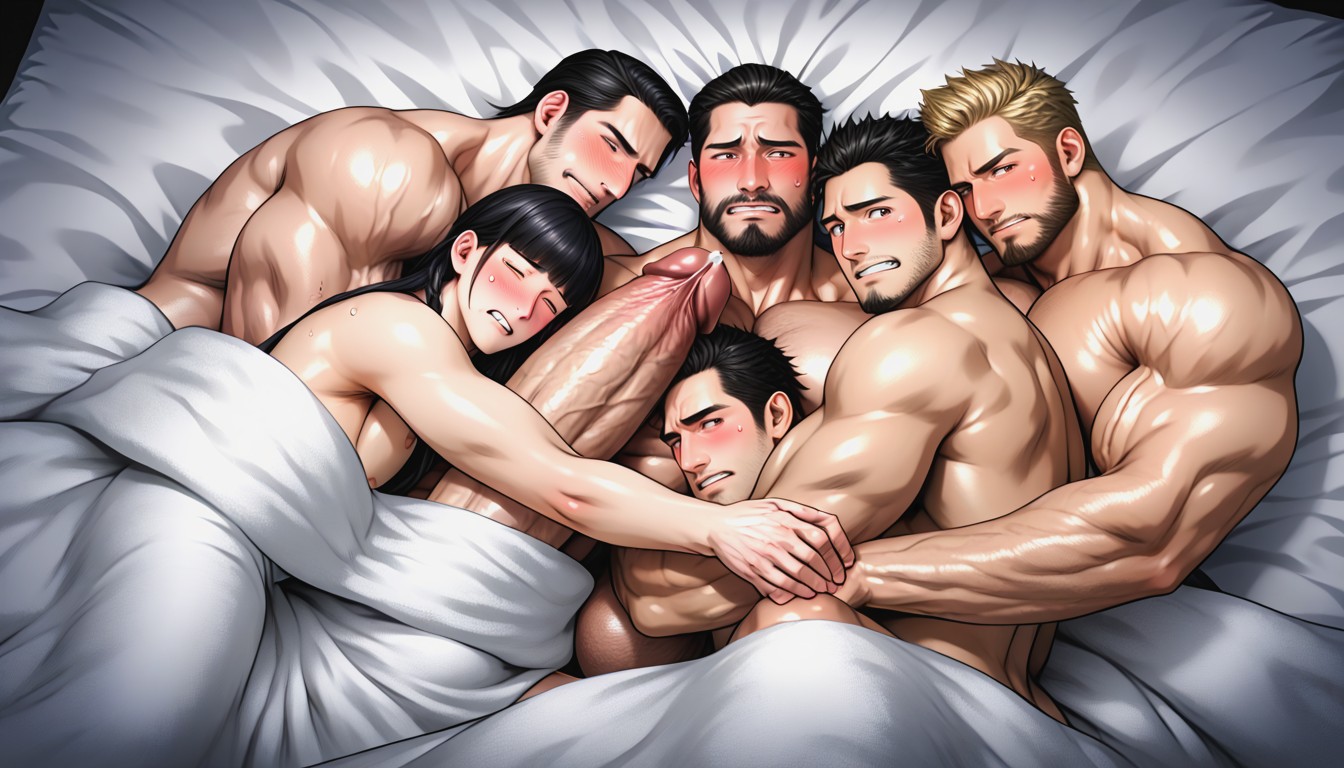 Impossibly Long And Thick Hyper Cock Bulge Under Blanket, Hyper Man, Realistic Porno IA Gay
