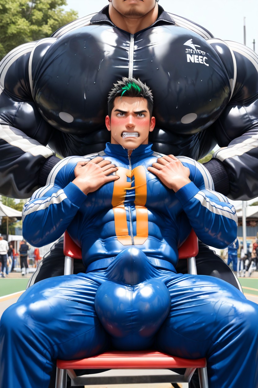 S'asseoir, Detailed, Extremely Erect Porno IA Gay
