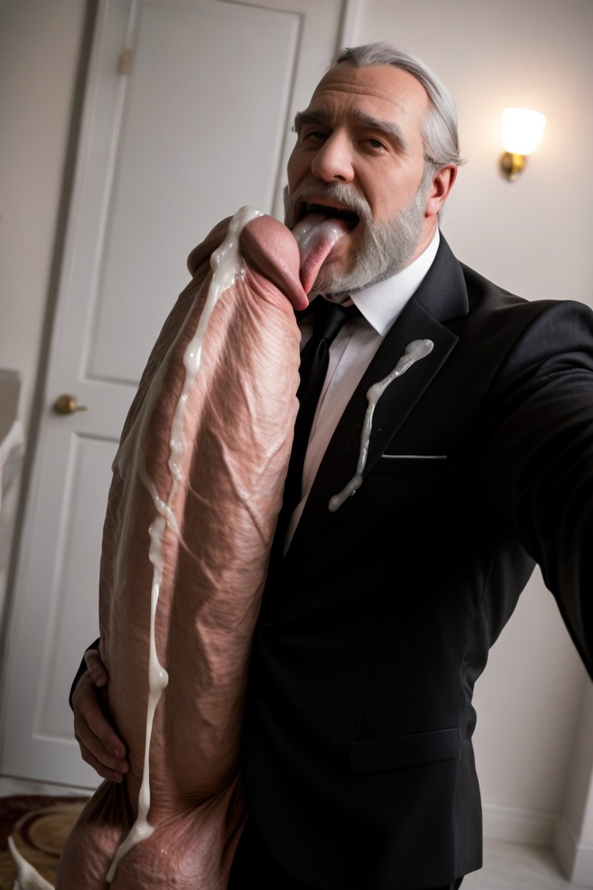 Male Face, Cumsoaked Suit, Realistic ゲイAIポルノ