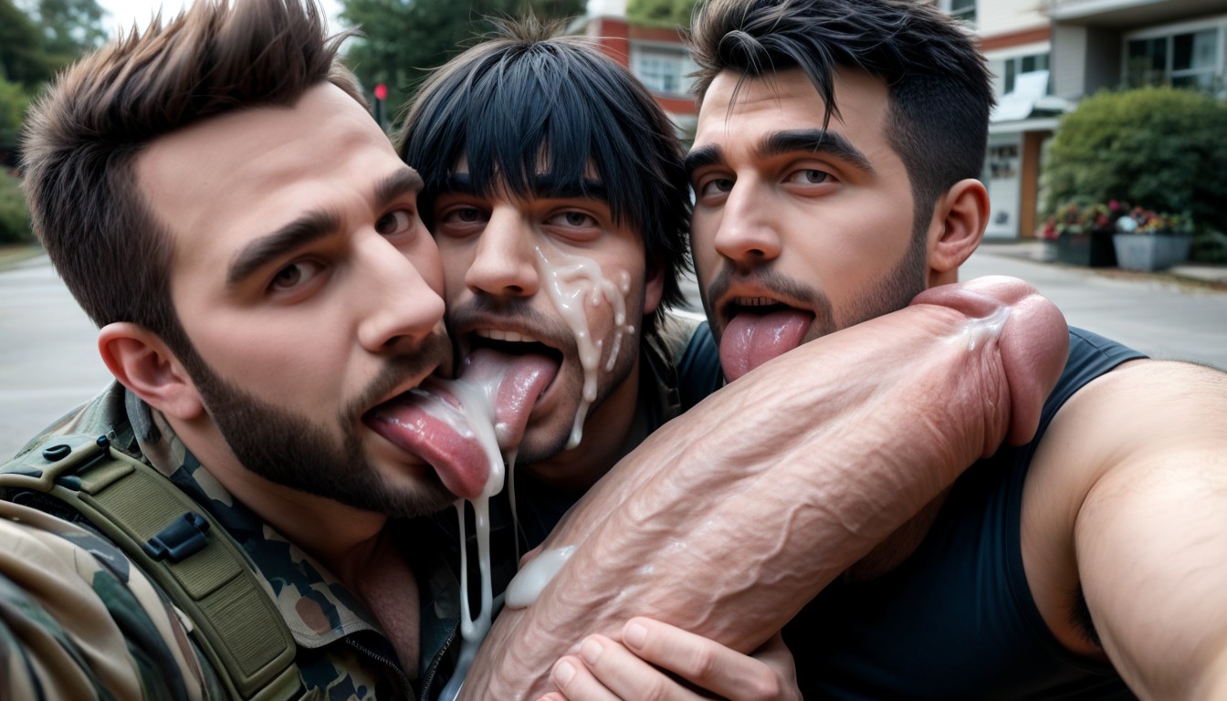 Impossibly Long And Thick Hyper Cock Taller And Thicker Than Body, Body Fully Visible In View, Selfsuck Porno IA Gay