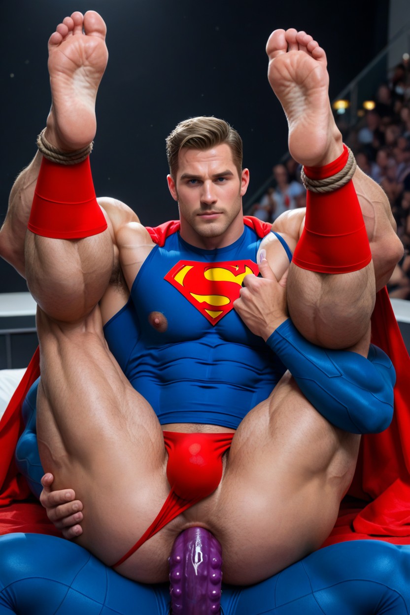 Legs Spread, Gay Porn, Red Boots Porno IA Gay