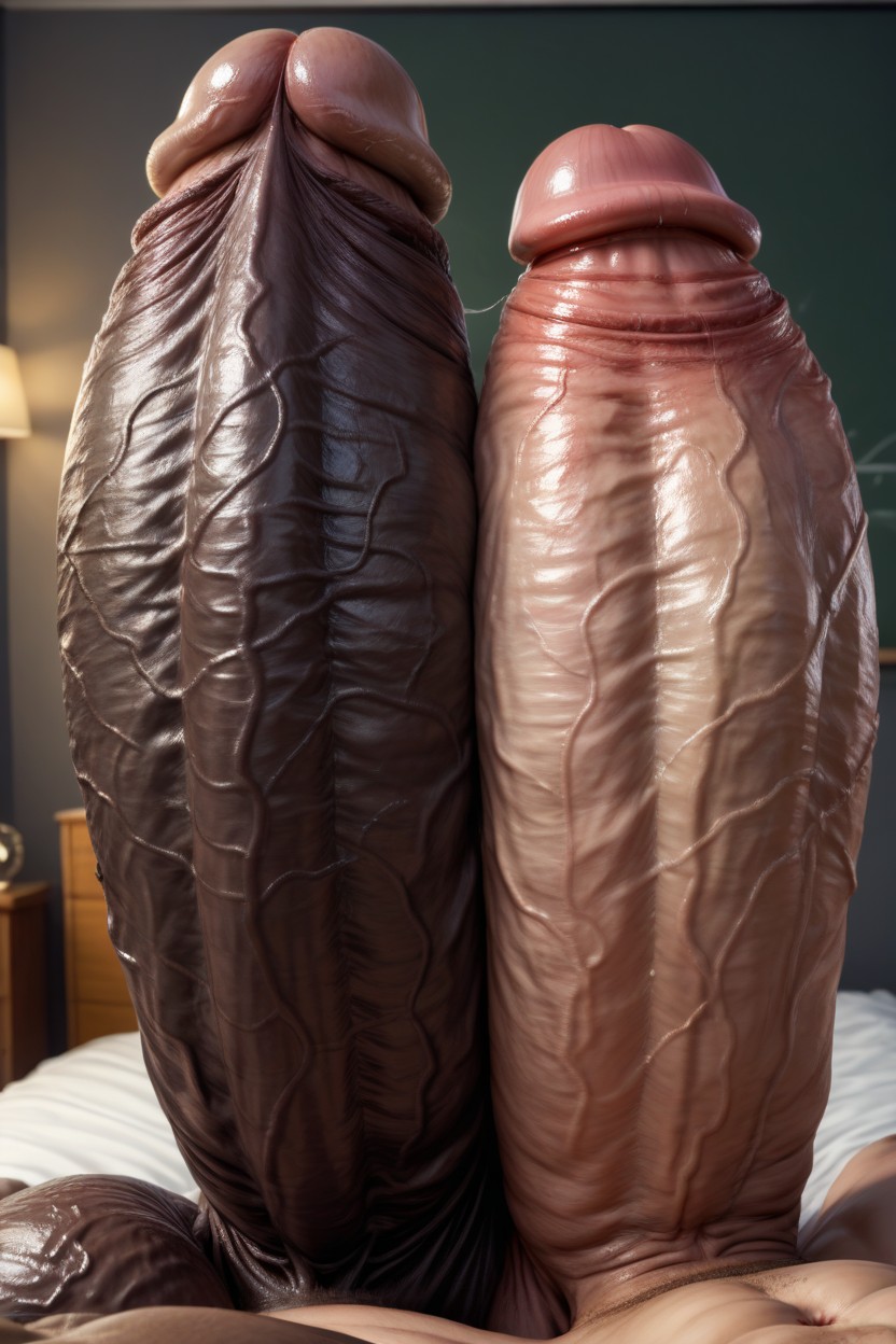 Long Penis Curved Upwards, Clubshaped Penis, Many Penises Fill The Frame KI Schwulenporno