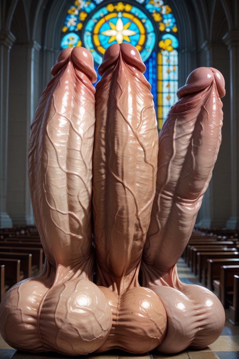 Huge Penis Tip, Bulb Glans, 18+ Porno IA Gay