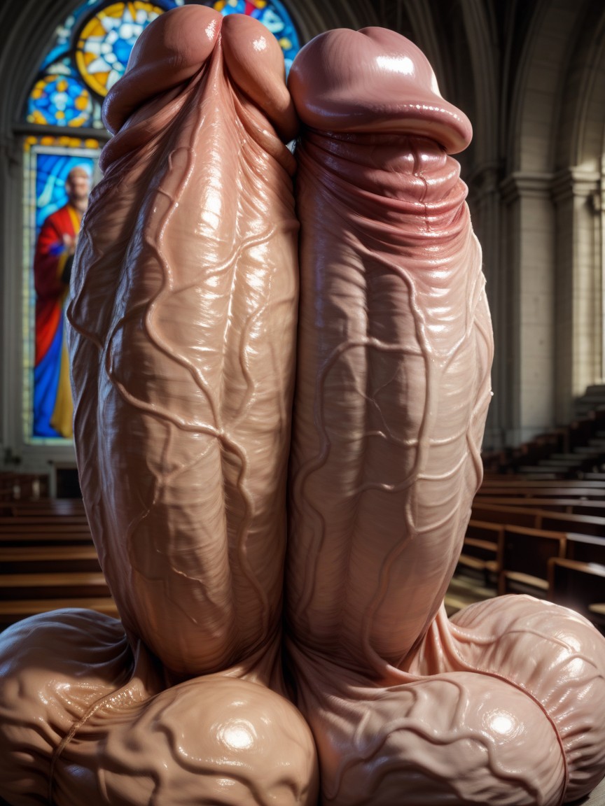 Monster Mushroom Penis, Extremely Curved Cocks, Mushroom Penis Porno IA Gay