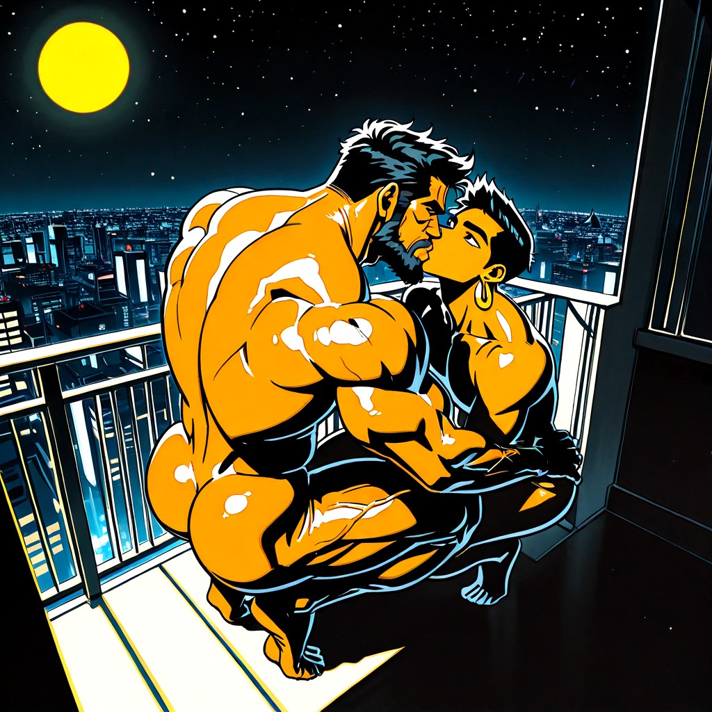 Corps Entier, Hands On Knees, Veiny Arms Porno IA Gay