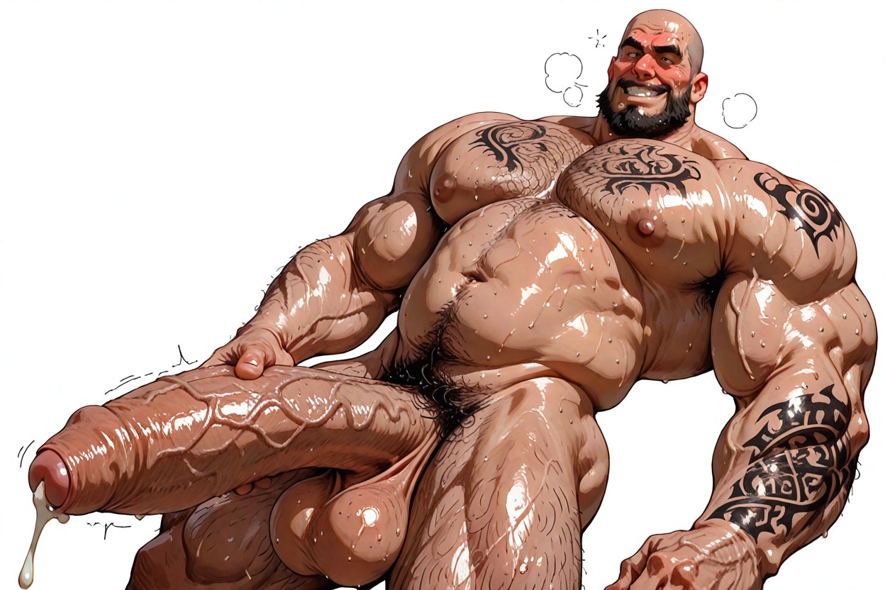 Huge Muscular Body, Cutesexyrobutts, Allongé Porno IA Gay