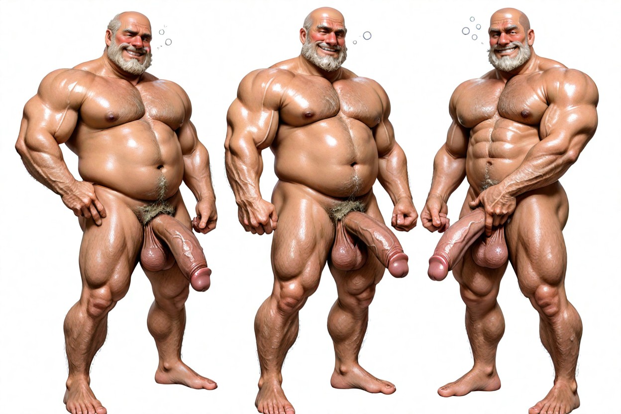Bubble Butt, Is Standing Relaxed On The Beach, Barbe Porno IA Gay