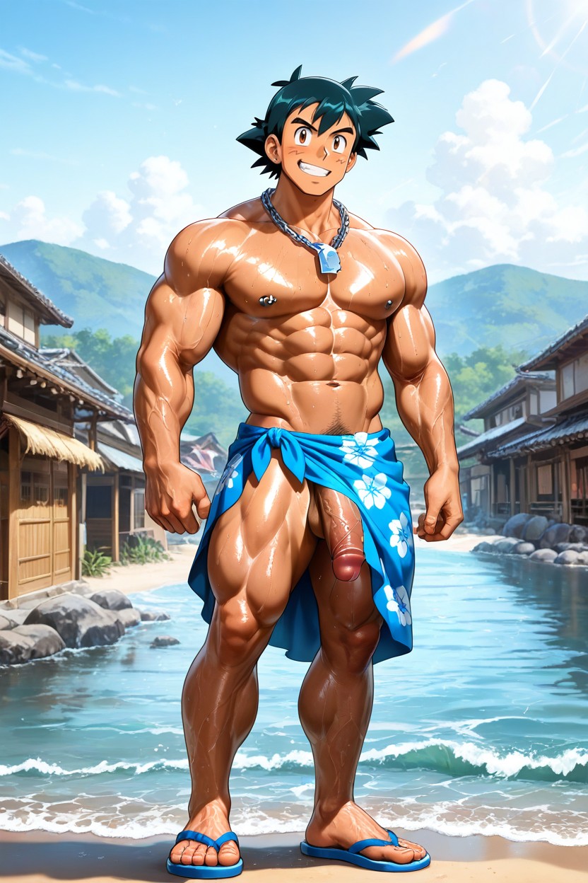 Village Asiatique, Sarong, Ash Ketchum Porno IA Gay