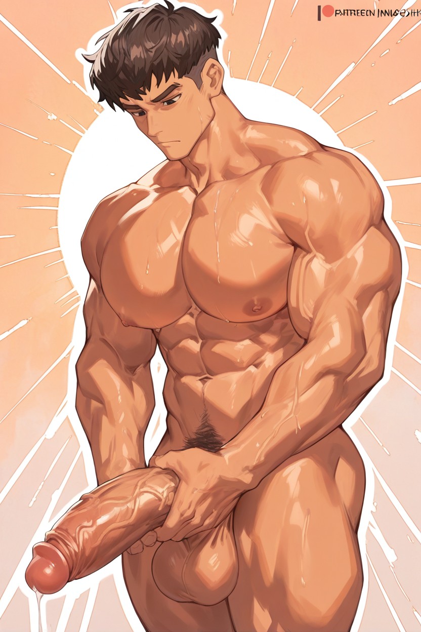 Broad Shoulders, Squeezable, Huge Balls ゲイAIポルノ
