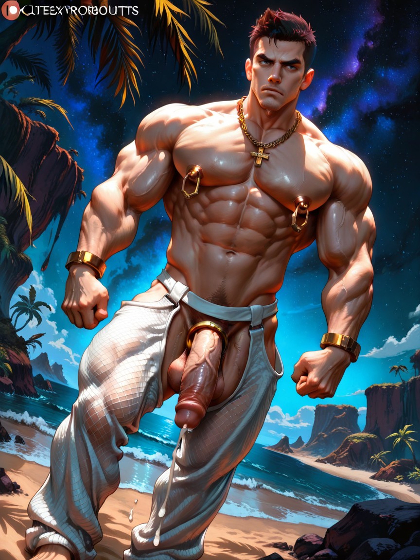 Dynamic Pose, Growing Heavy Round Full Size Veiny Balls, Scary Porno IA Gay