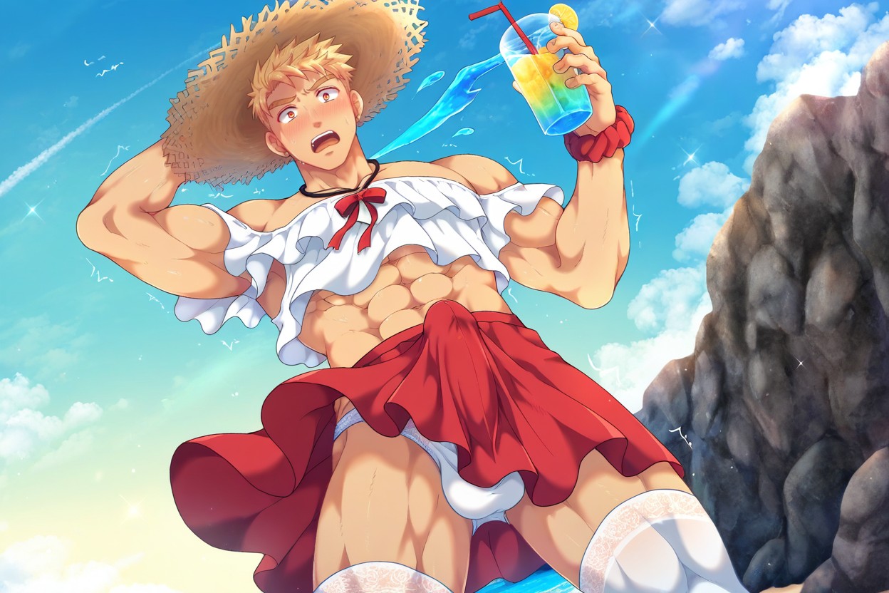 Surprised, Mikkoukun Art Style, Solo Porno IA Gay