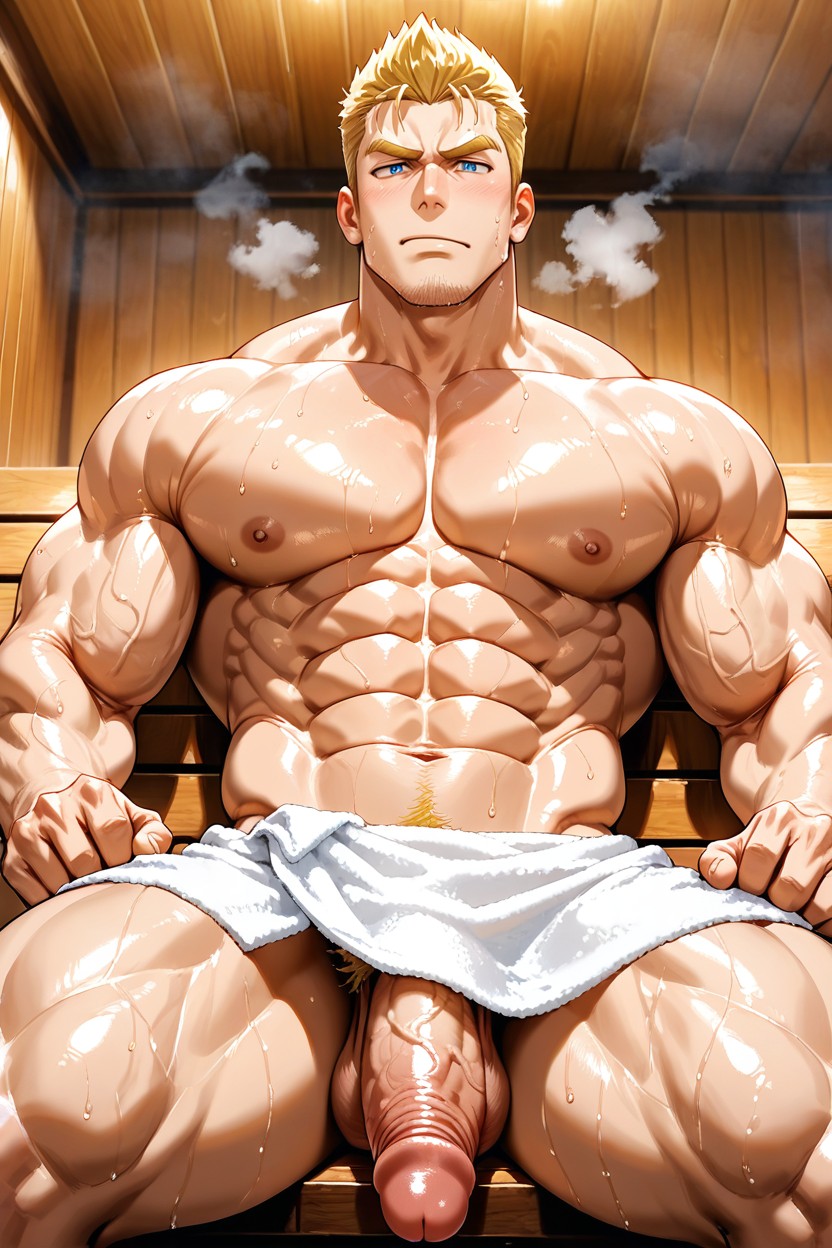 Thick Shoulders, Goatee, Grand Porno IA Gay