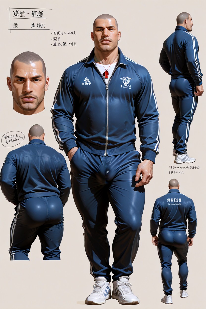 Bottom Heavy, Model Sheet, Rear View Porno IA Gay
