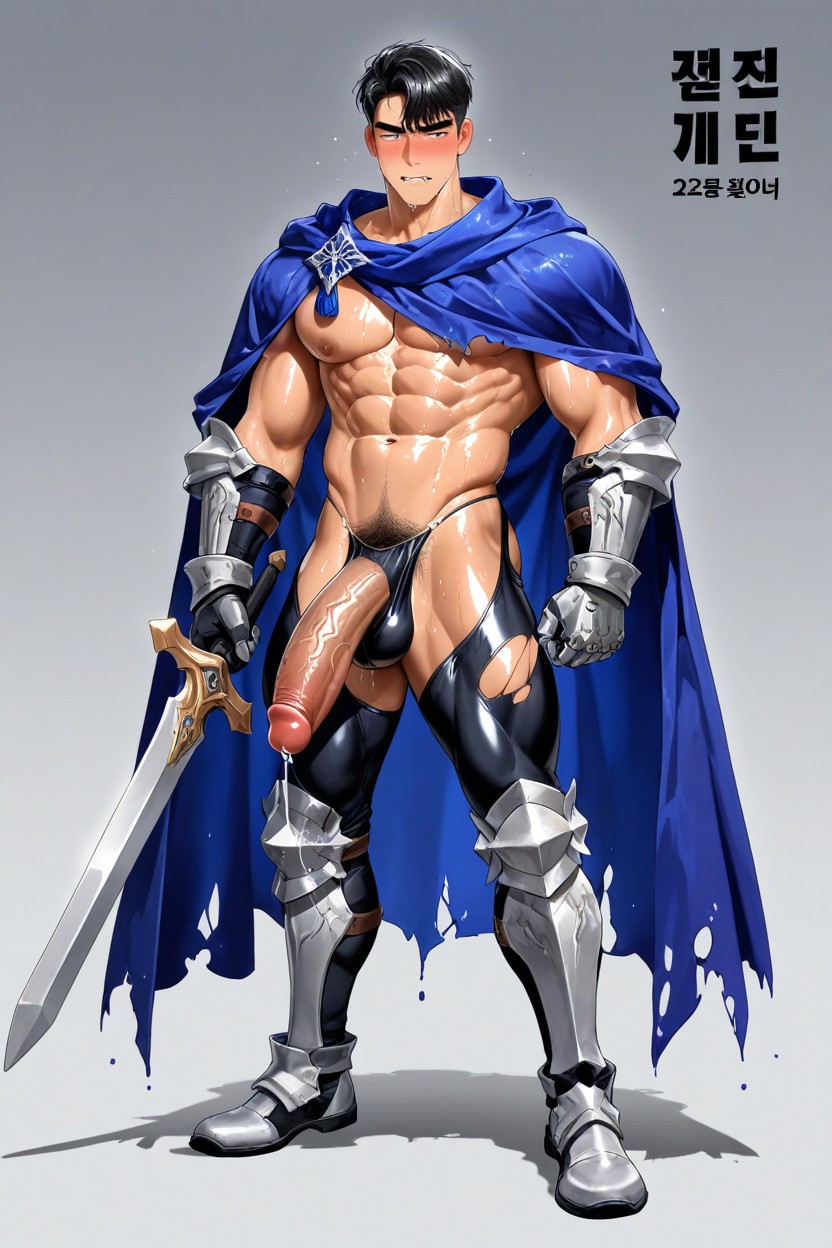 Knight Leggings, Korean Idol Face, Male Only+ ゲイAIポルノ