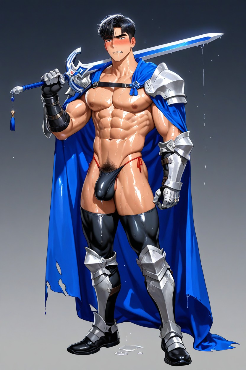 Korean Idol Face, Wet Cock, Indigo Cloak ゲイAIポルノ