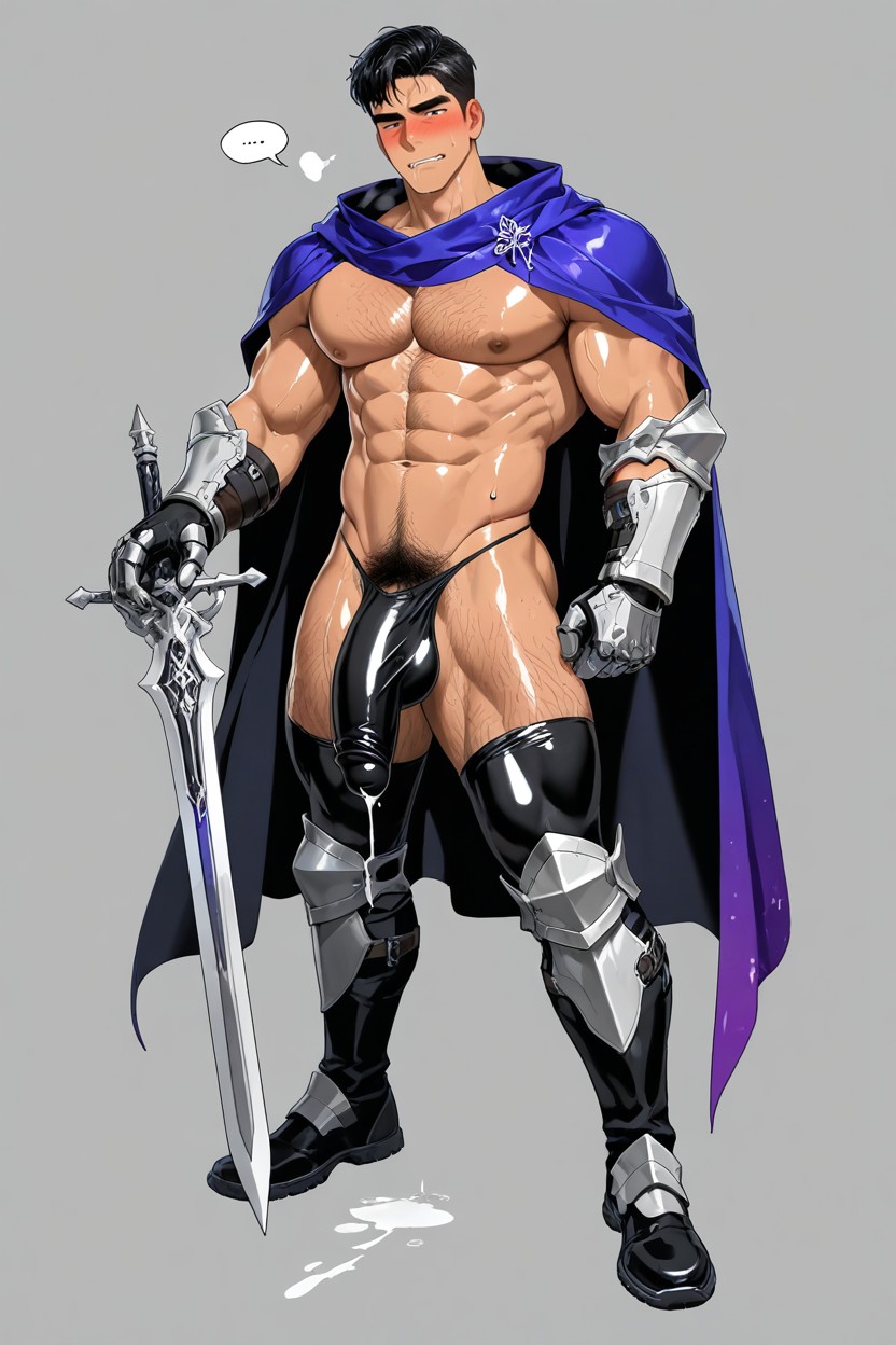 陰毛, Body Hair, Holding Sword In Hand AI同性戀黃片