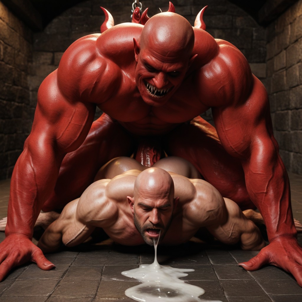 Wide Open Asshole, Demon Dick, Smooth Chest AI同性戀黃片