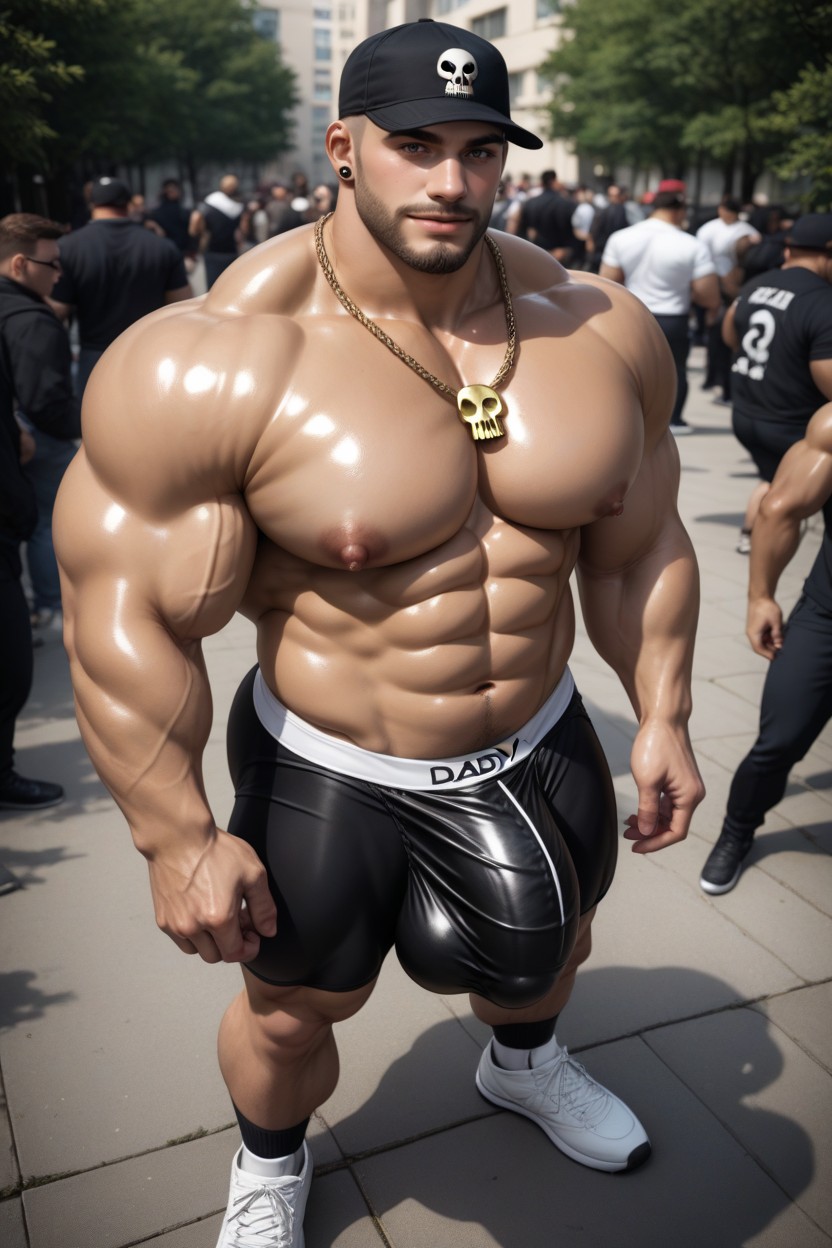 Brown Hair, Giant Bulge, Oiled Skin AI同性恋黄片