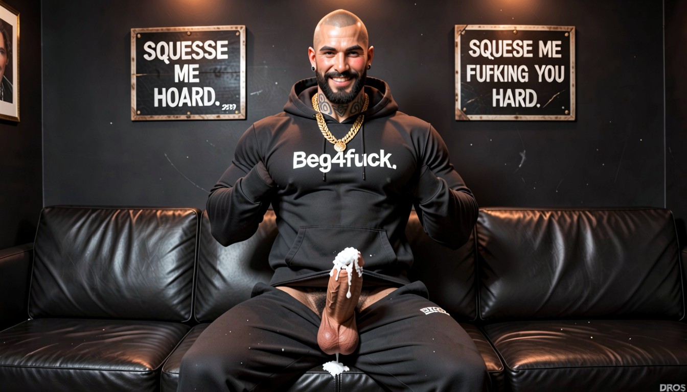 Full Thick Black Beard, Sign On Wall Says "squeeze Me Fucking You Hard", Very Hairy AI同性戀黃片