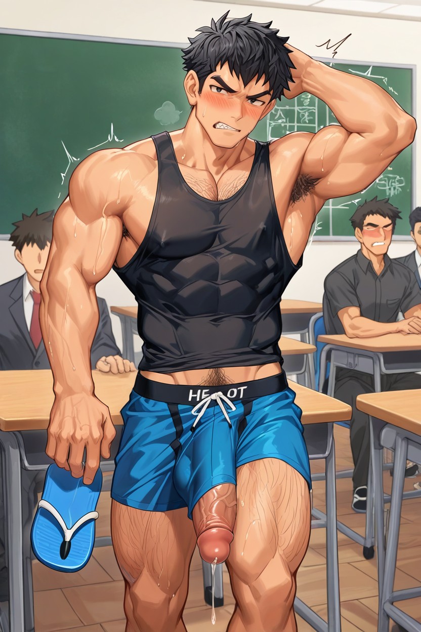 Black Hair, Black, Sweating A Lot Porno gay IA