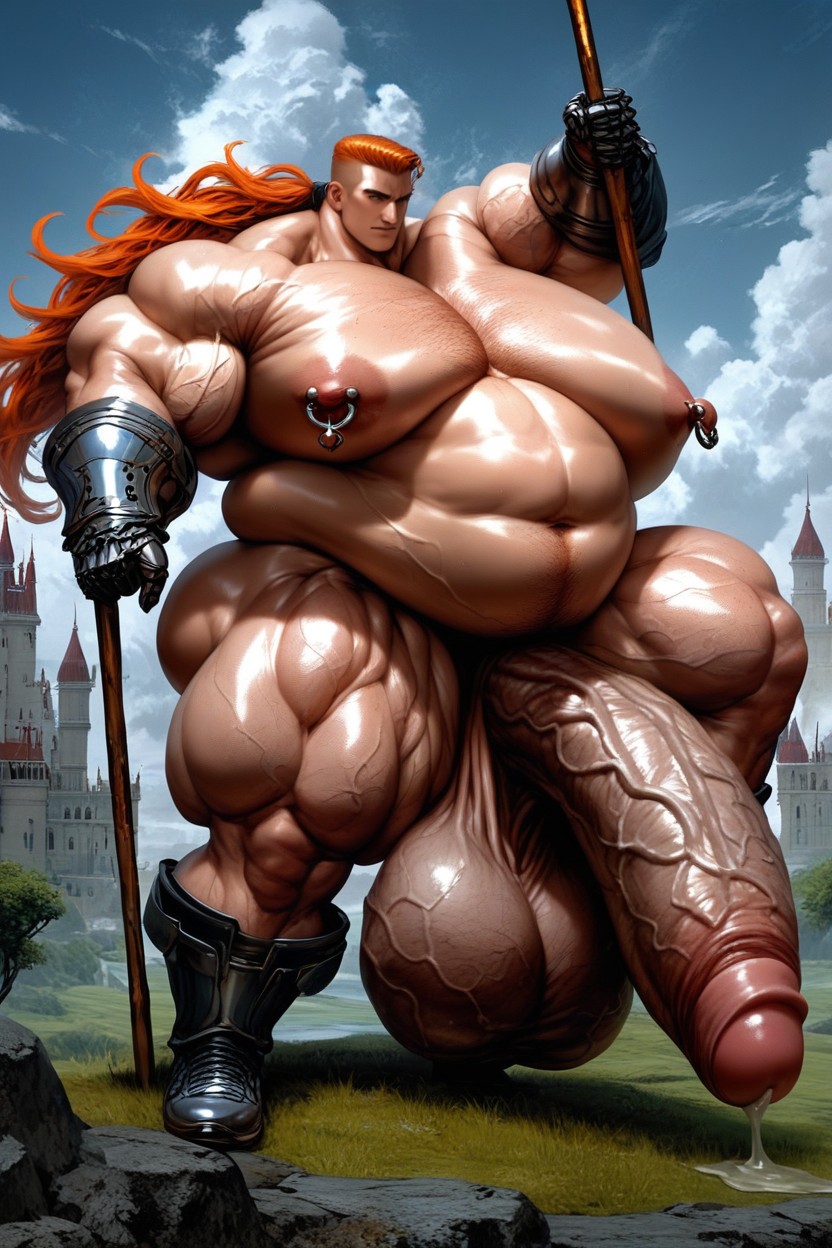 Shaved Body, Fighting Pose, Broad Shoulders AI同性戀黃片