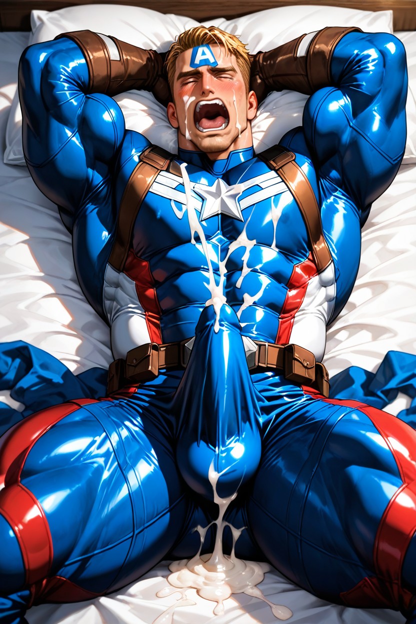 Eight-pack Abs, Closing His Eyes, Still Face Porno IA Gay