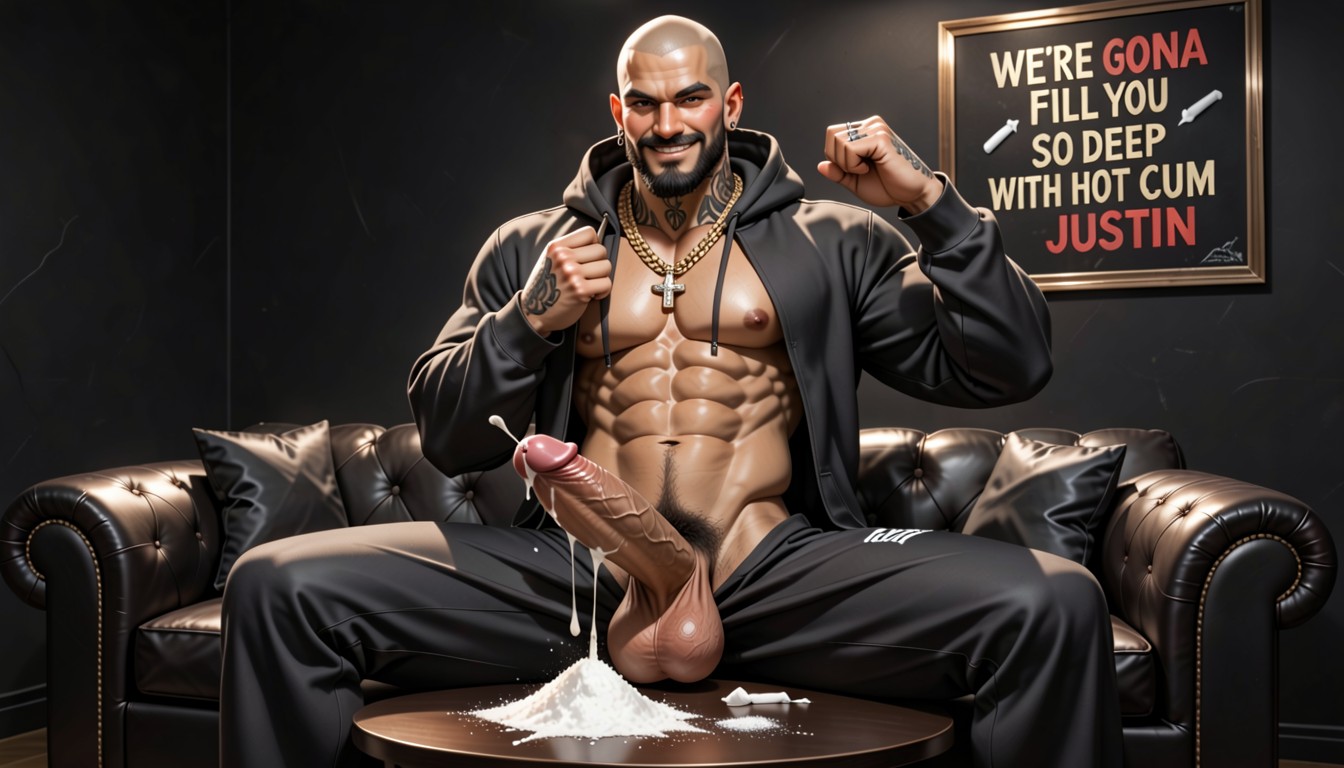 Huge Thick Vibrating Bbc Cock Looks Like Bbc Dildo, Vip Luxury Club, En Forme Porno IA Gay