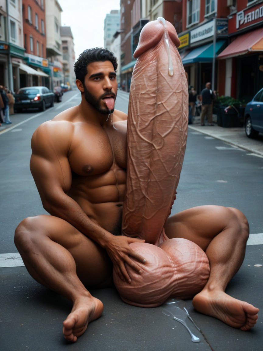 Extreme Hypercock, Square Jaw, Males Only 게이 AI 야짤