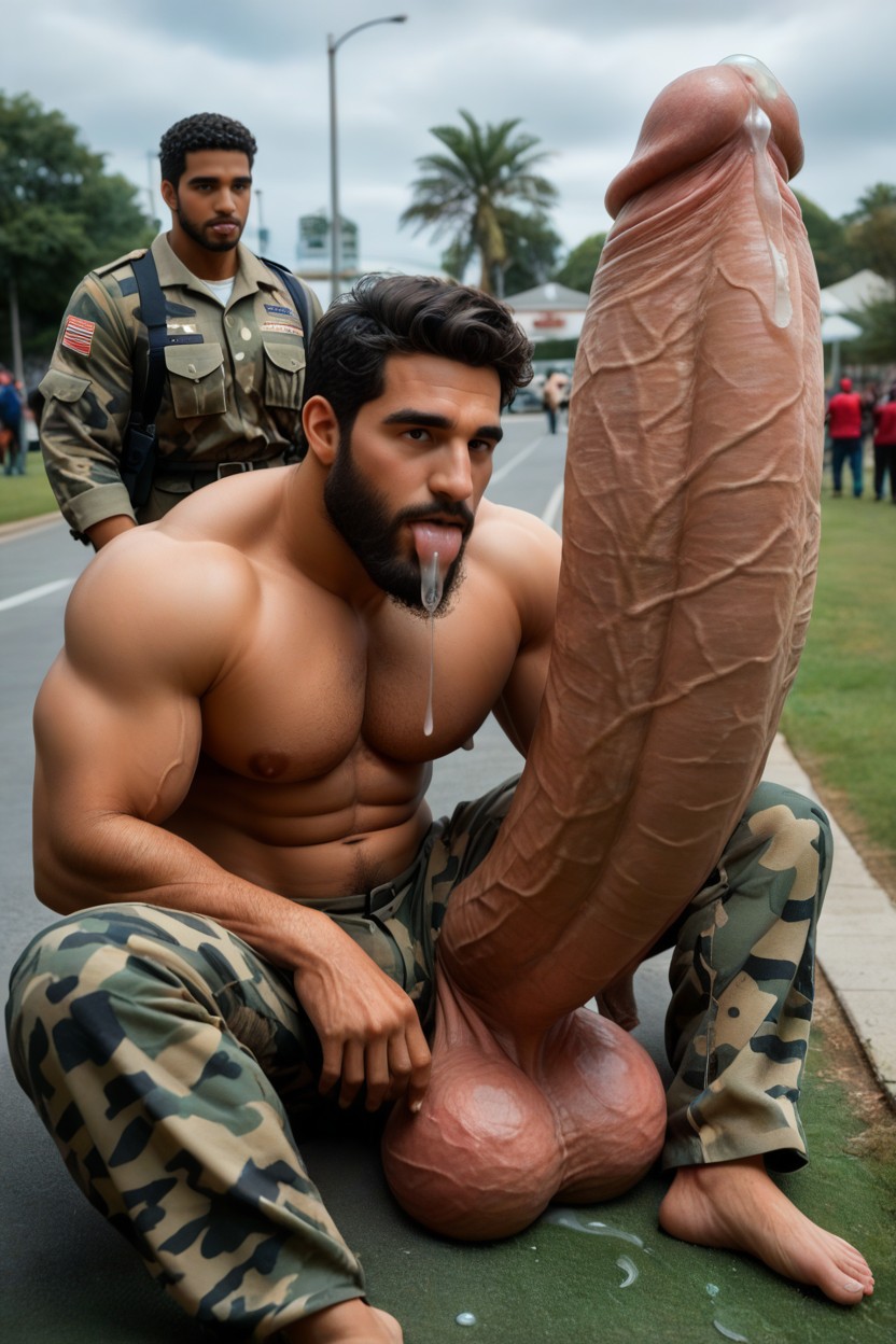 Man, Growing Hyper Cock, Male Only AI Gay Porn