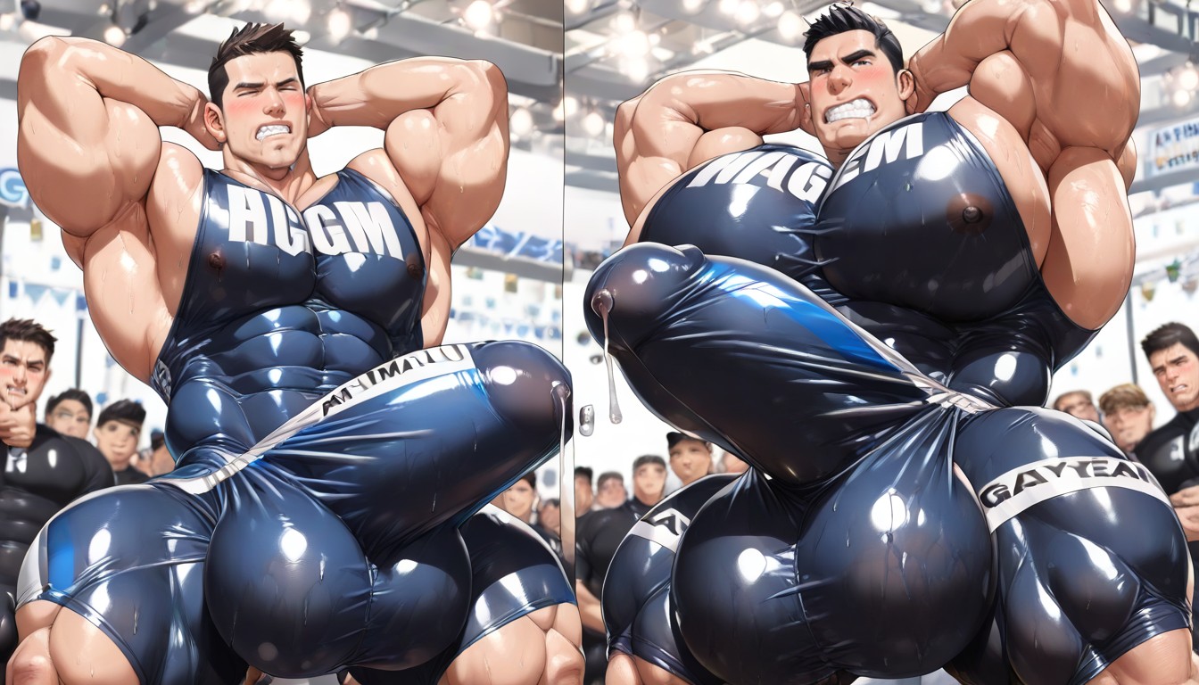 Square Jaw, Many Seated, Angular Features ゲイAIポルノ