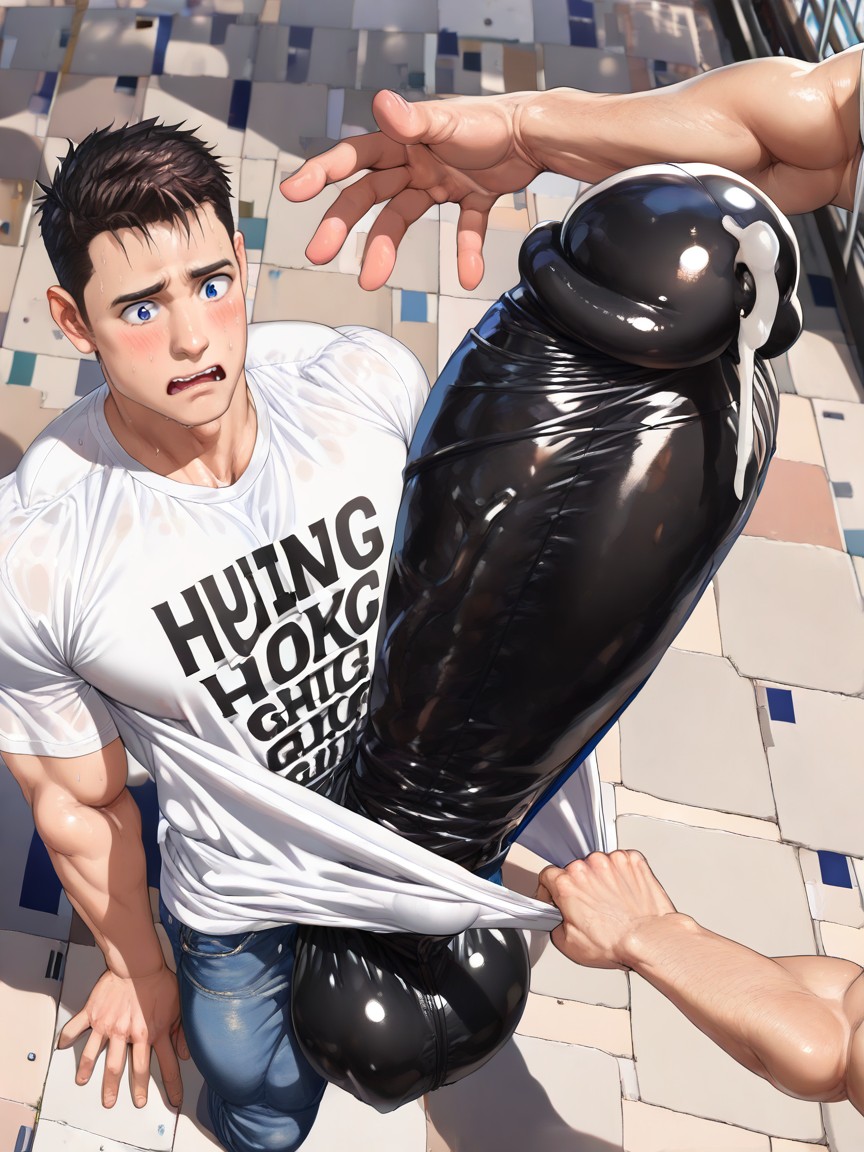 Gay, Accidental Erection, Nervous Porno IA Gay