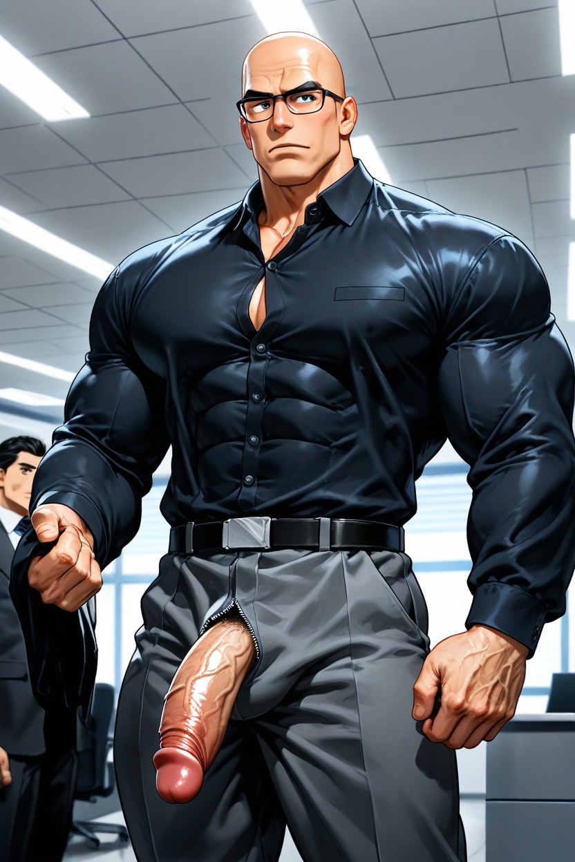 Mouse Gray Color Trousers, Asiatique, Moyen Porno IA Gay