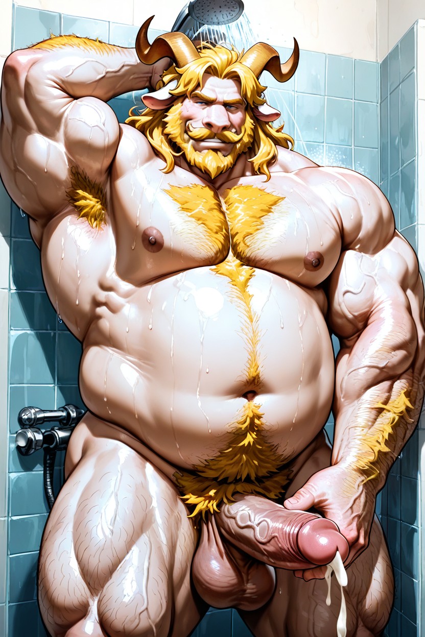 Gros, Sweaty, Gay Porn Porno IA Gay