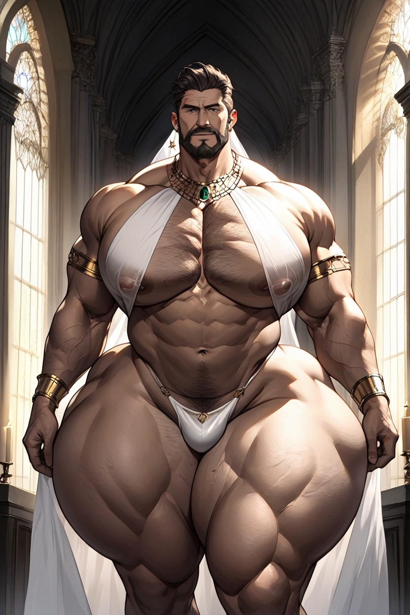 Giant Ass, Thick Ass, Only One Person Belly Dancer ゲイAIポルノ