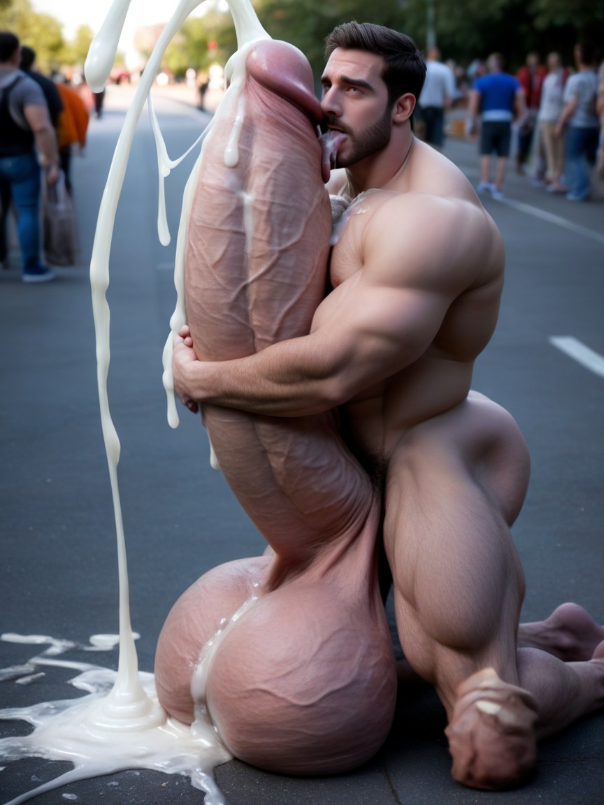 Hq, Cum All Over Face And Chest, Artistic ゲイAIポルノ