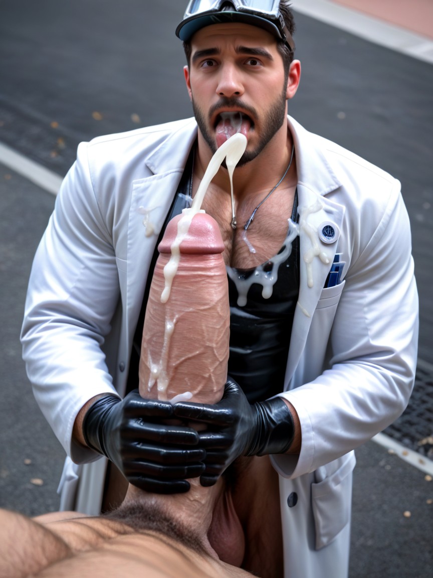 Realistic, Hyper Cumshot, Huge Cumshot Porno IA Gay