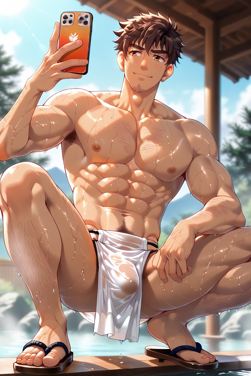 Male Only, 18+, Squatting 게이 AI 포르노