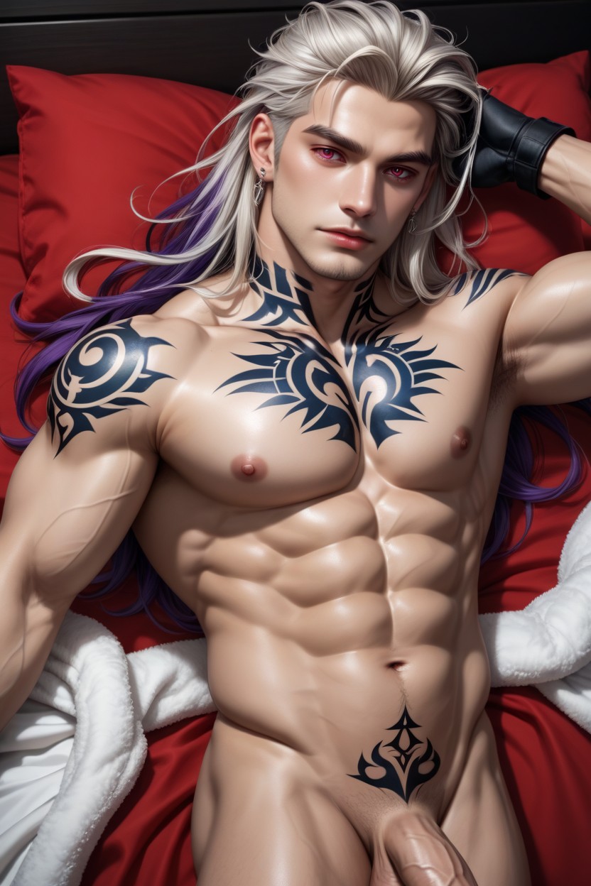 Prfect Male Body, 雪が降っている, Muscular Chest ゲイAIポルノ