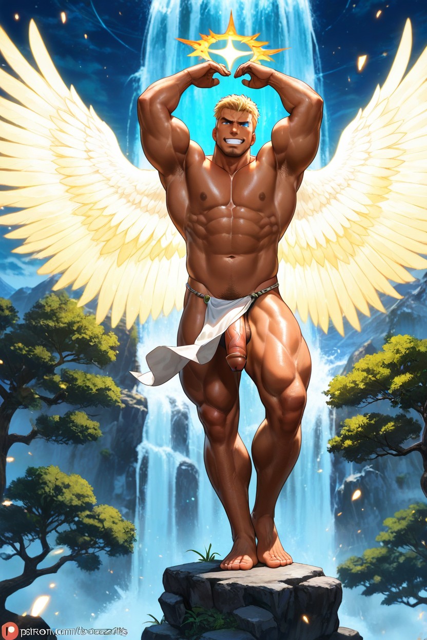 Phoenix Flame Halo, Beautiful Scenery, High Level Of Detail AI同性戀黃片