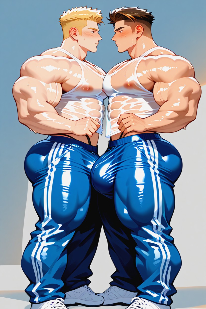 Beitemian Art Style, Thick Thighs, レッグス・アパルト ゲイAIポルノ