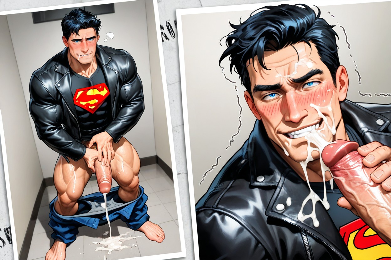 Horny, Handsome Male Hero, Exposed Lower-body KI Schwulenporno